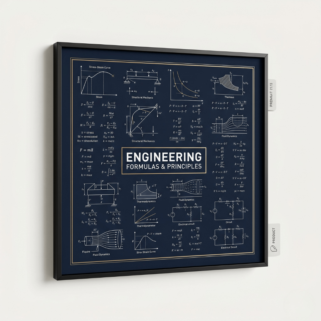 Engineering Formula Poster